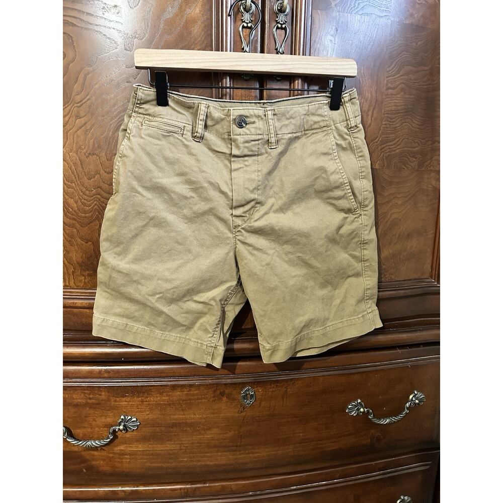 American Eagle Outfitters Men's Beige Chino Shorts Stretch Summer Casual 28